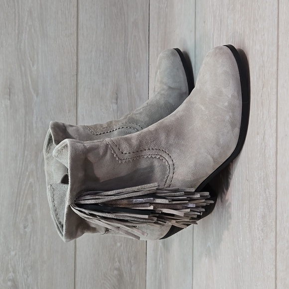 Sam Edelman Shoes - Sam Edelman Womens Suede Tassel Heels Ankle Boots shoes sz 8.5